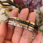 22k Plated Engraved Cuff Bracelet