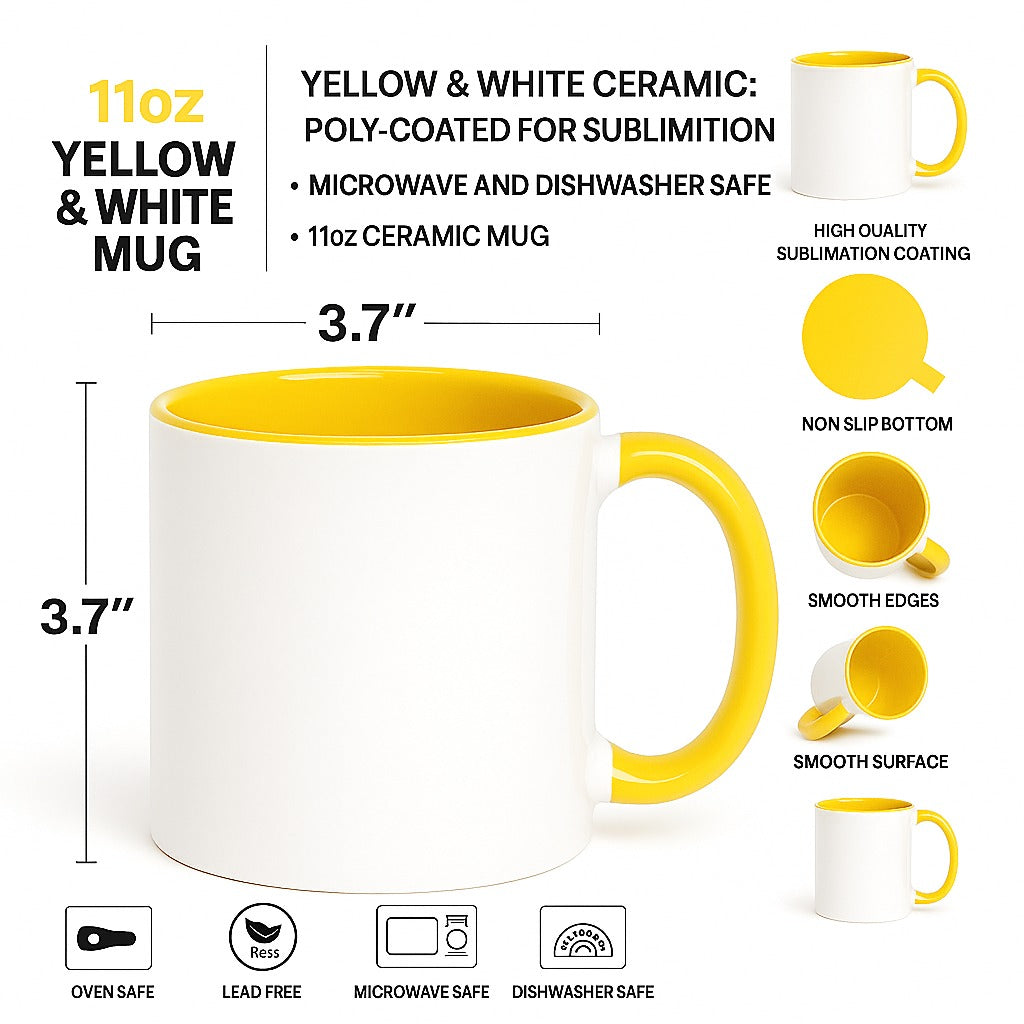 Yellow Ceramic Coffee Mug | Bright & Stylish Drinkware by Moskai