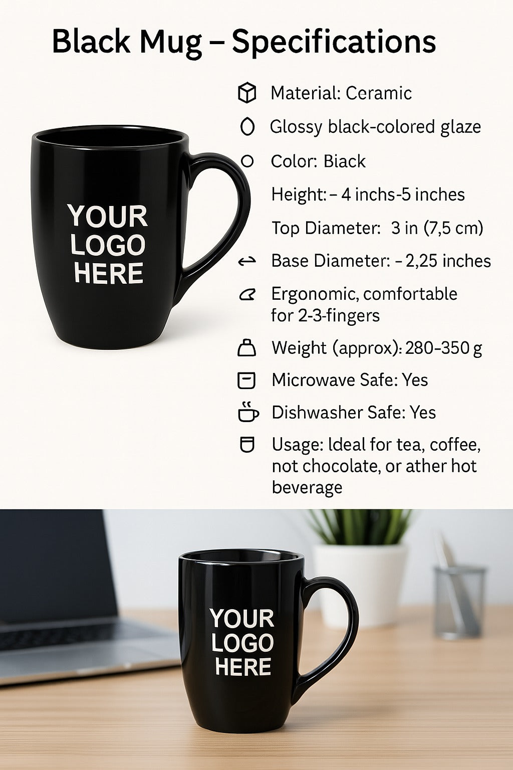 Inspirational Good Work Ceramic Mug for Office Gifting – Moskai