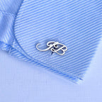 Personalized Initial Name Cufflinks for Men – Custom Handcrafted Monogram Jewelry for Grooms, Weddings & Formal Wear
