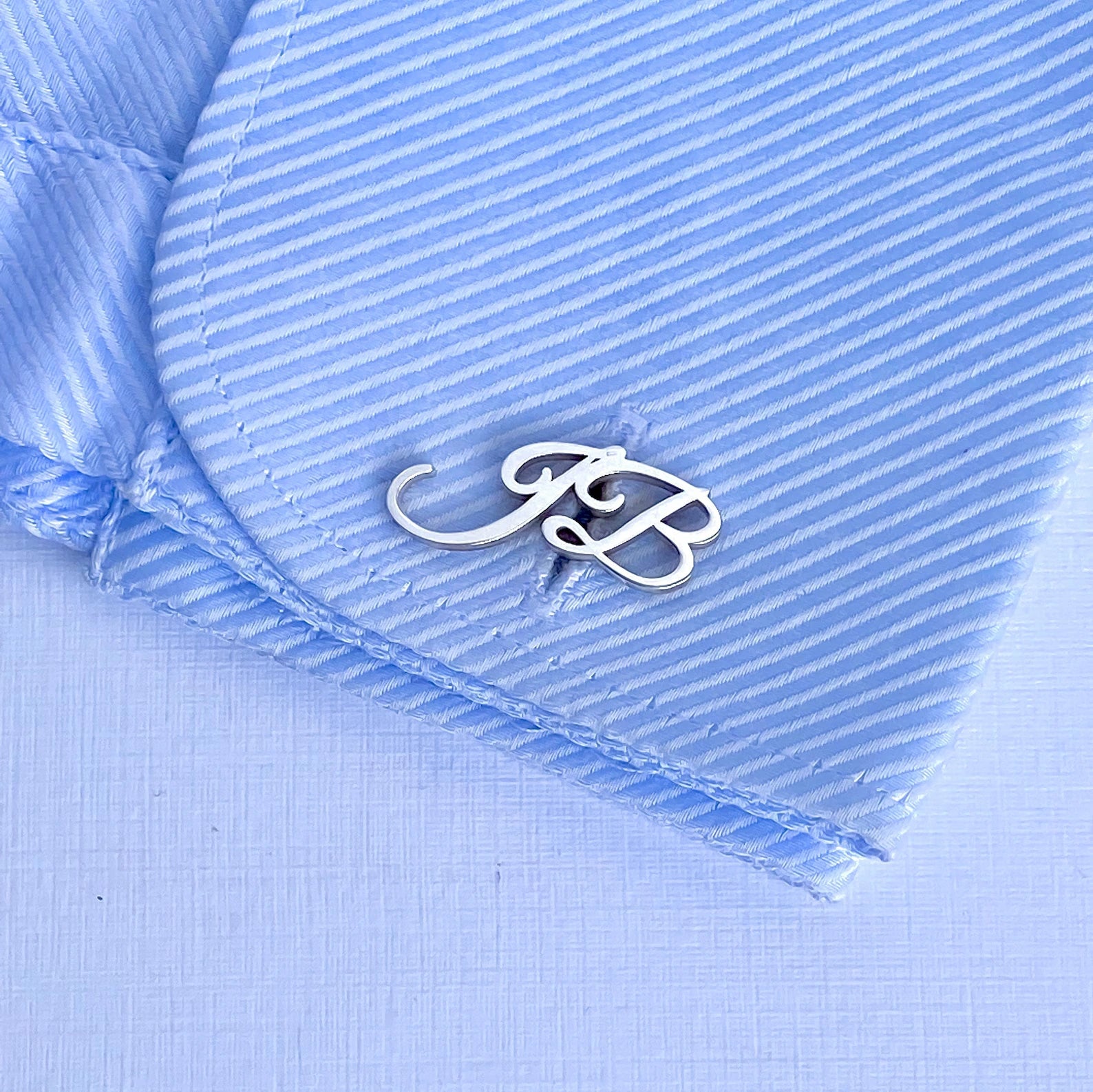 Personalized Initial Name Cufflinks for Men – Custom Handcrafted Monogram Jewelry for Grooms, Weddings & Formal Wear
