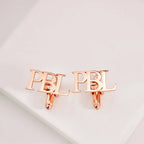 3-Letter Block Initial Name Cufflinks – Personalized Brass Men’s Jewelry