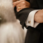 Personalized Initial Cufflinks for Men – Custom Alphabet Letter Cufflinks for Groom Wedding Accessories