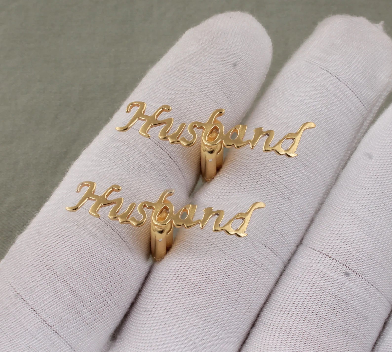 Custom Script Name Cufflinks for Men – Personalized Handcrafted Initial Monogram Jewelry Wedding & Groom Accessories