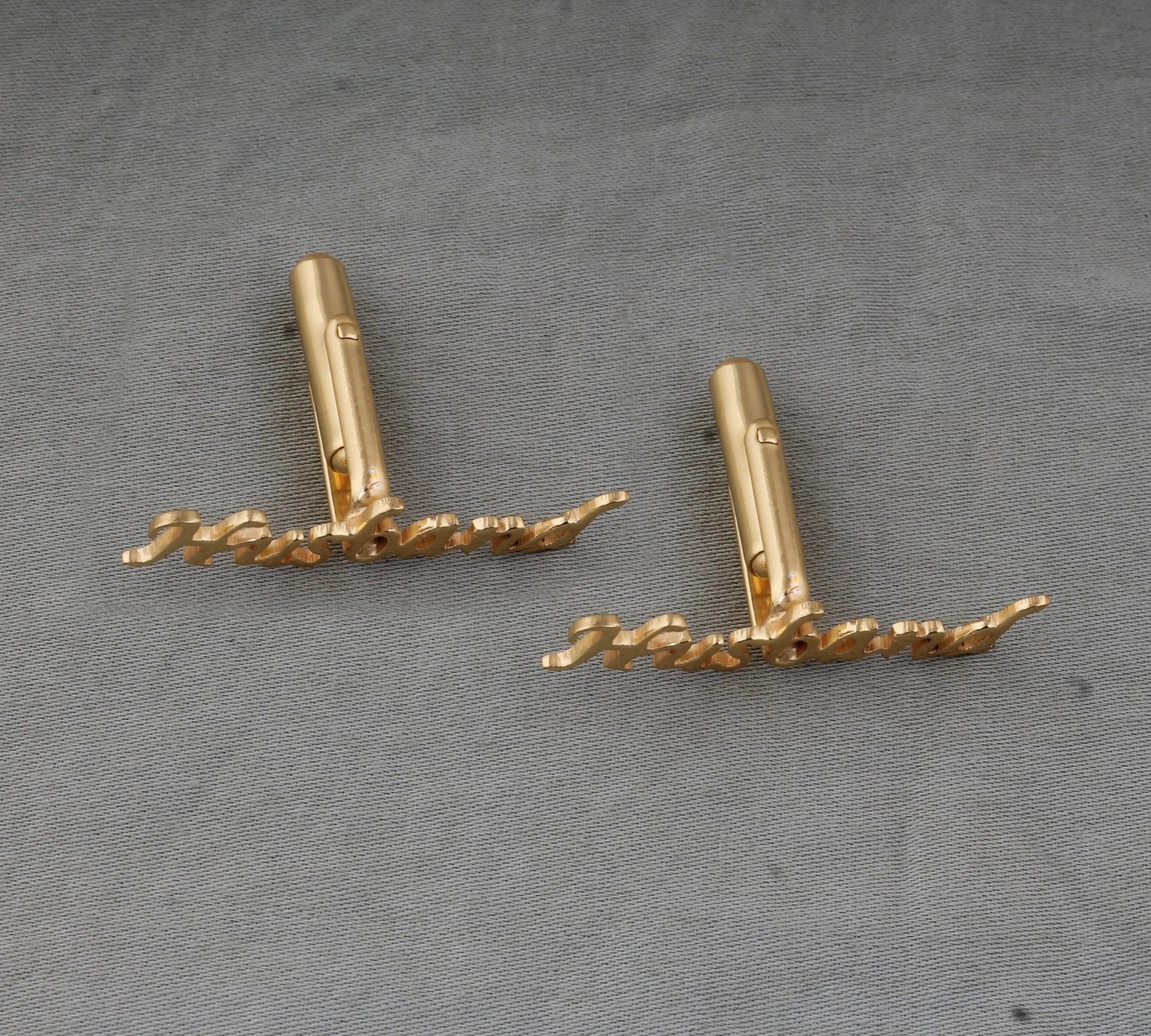 Custom Script Name Cufflinks for Men – Personalized Handcrafted Initial Monogram Jewelry Wedding & Groom Accessories