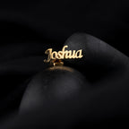 Personalized Full Name Cufflinks for Men – Handcrafted Brass Monogram Jewelry – Luxury Gift for Groom & Weddings