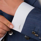 Personalized Full Name Cufflinks for Men – Handcrafted Brass Monogram Jewelry – Luxury Gift for Groom & Weddings