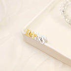 Custom Initial Name Cufflinks – Personalized Handcrafted Monogram Jewelry for Men, Groom Accessories