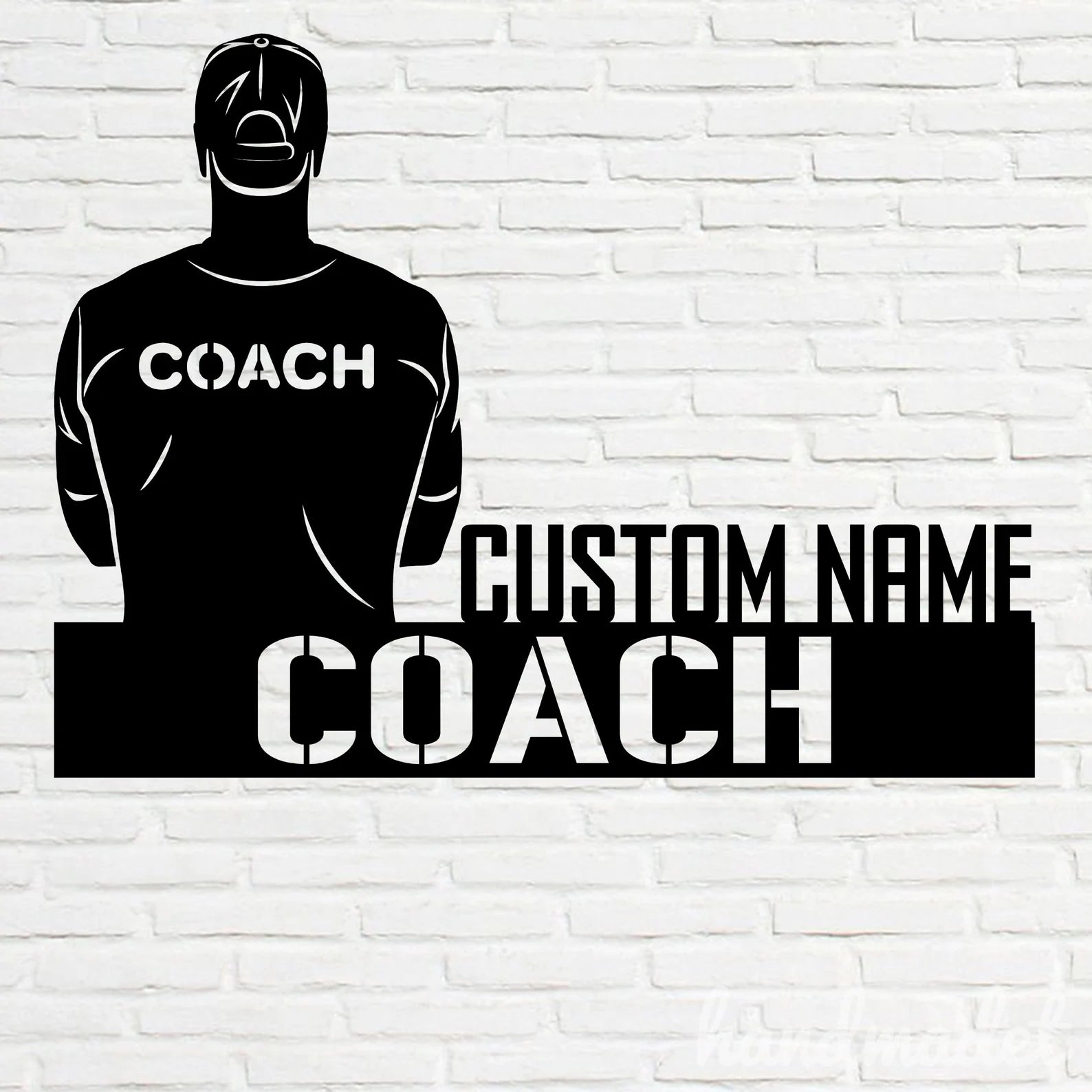 Moskai Personalized Coach Desk Nameplate | Custom Professional Coach Table Name Sign
