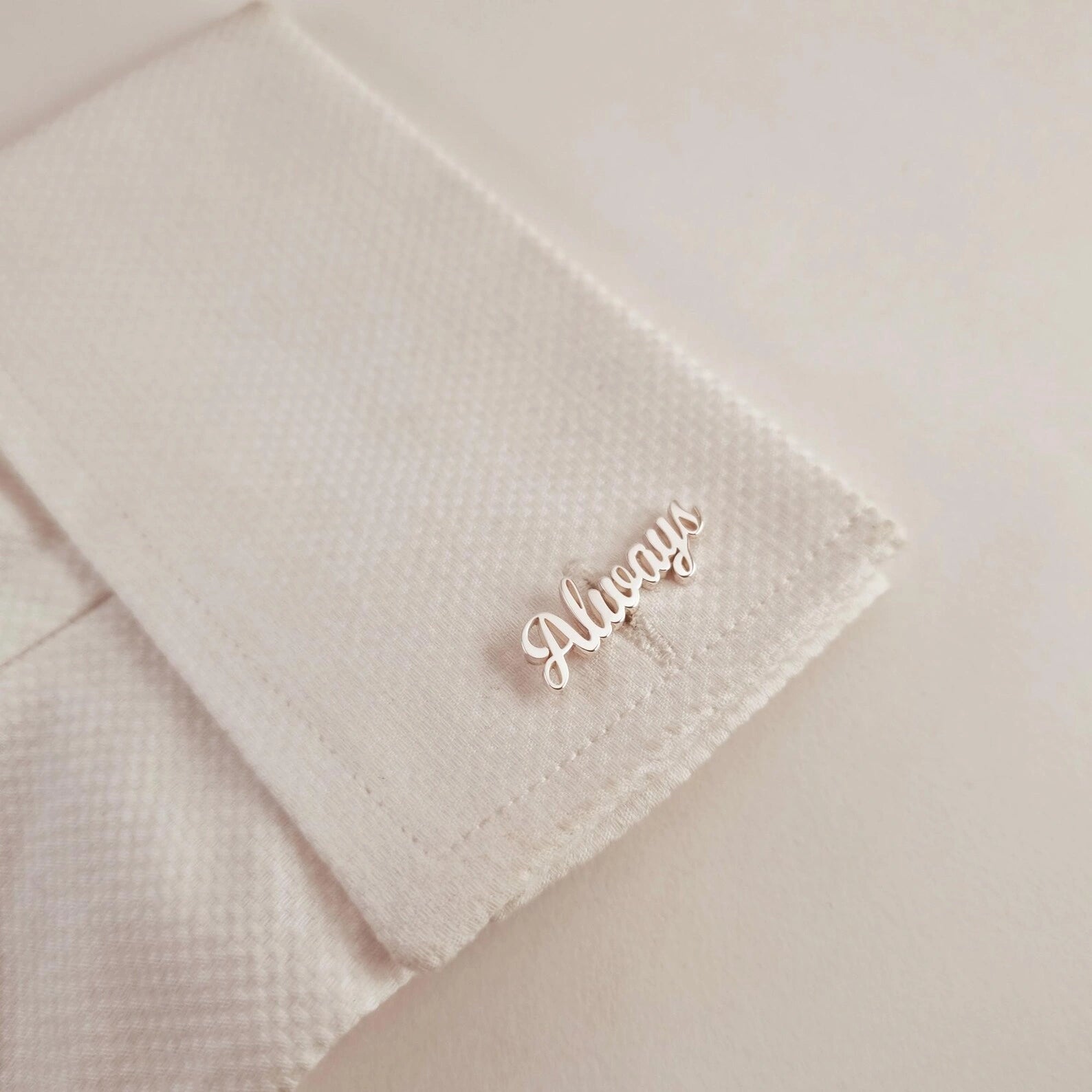 Handcrafted Name Cufflinks – Personalized Monogram Jewelry for Men Grooms, Weddings & Formal Wear