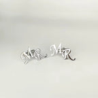 Personalized Initial Cufflinks for Men – Custom Monogram Letter Cufflinks Wedding Accessories for Groom