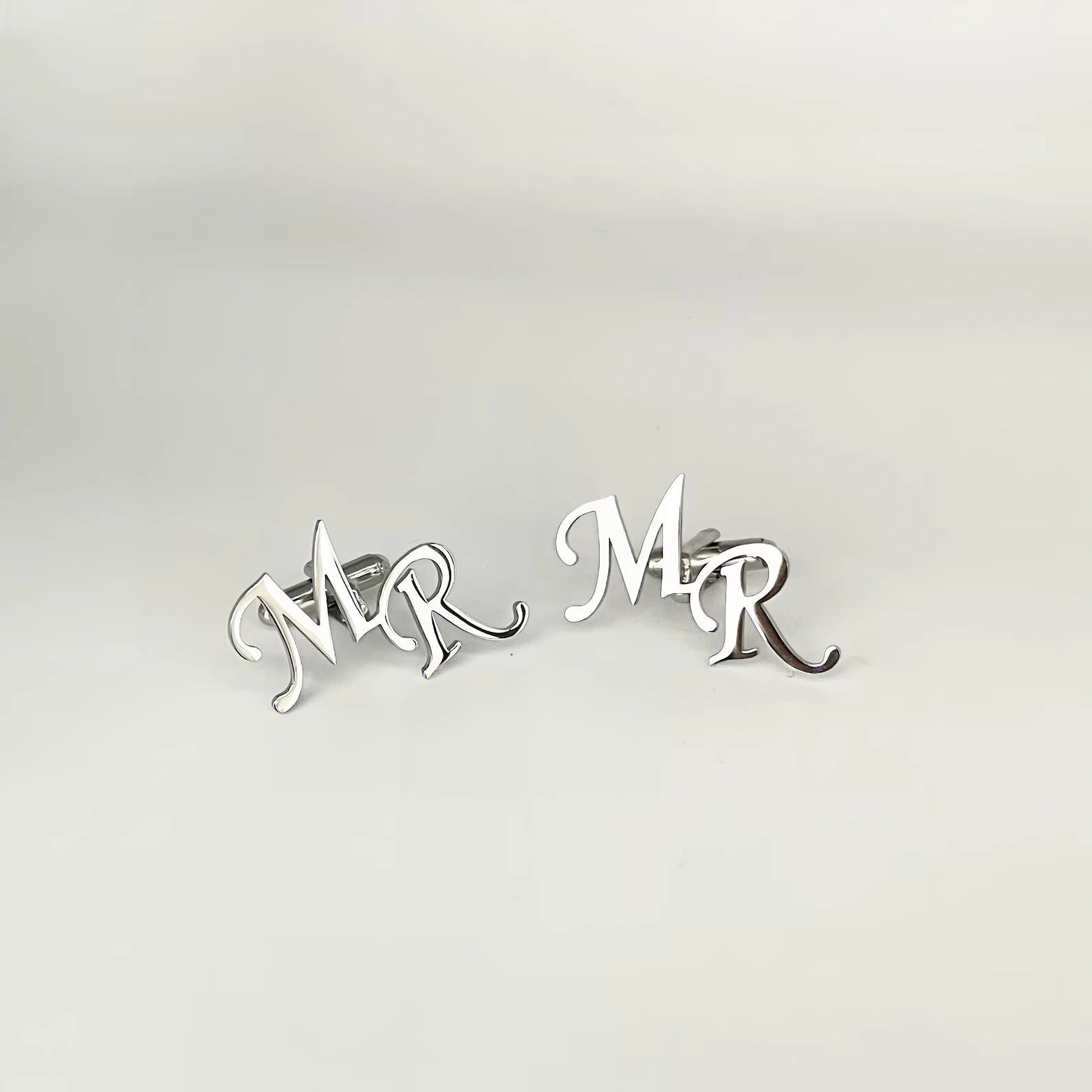Personalized Initial Cufflinks for Men – Custom Monogram Letter Cufflinks Wedding Accessories for Groom