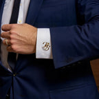 Personalized Initial Cufflinks for Men – Custom Monogram Letter Cufflinks Wedding Accessories for Groom
