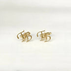 Personalized Initial Cufflinks for Men – Custom Monogram Letter Cufflinks Wedding Accessories for Groom