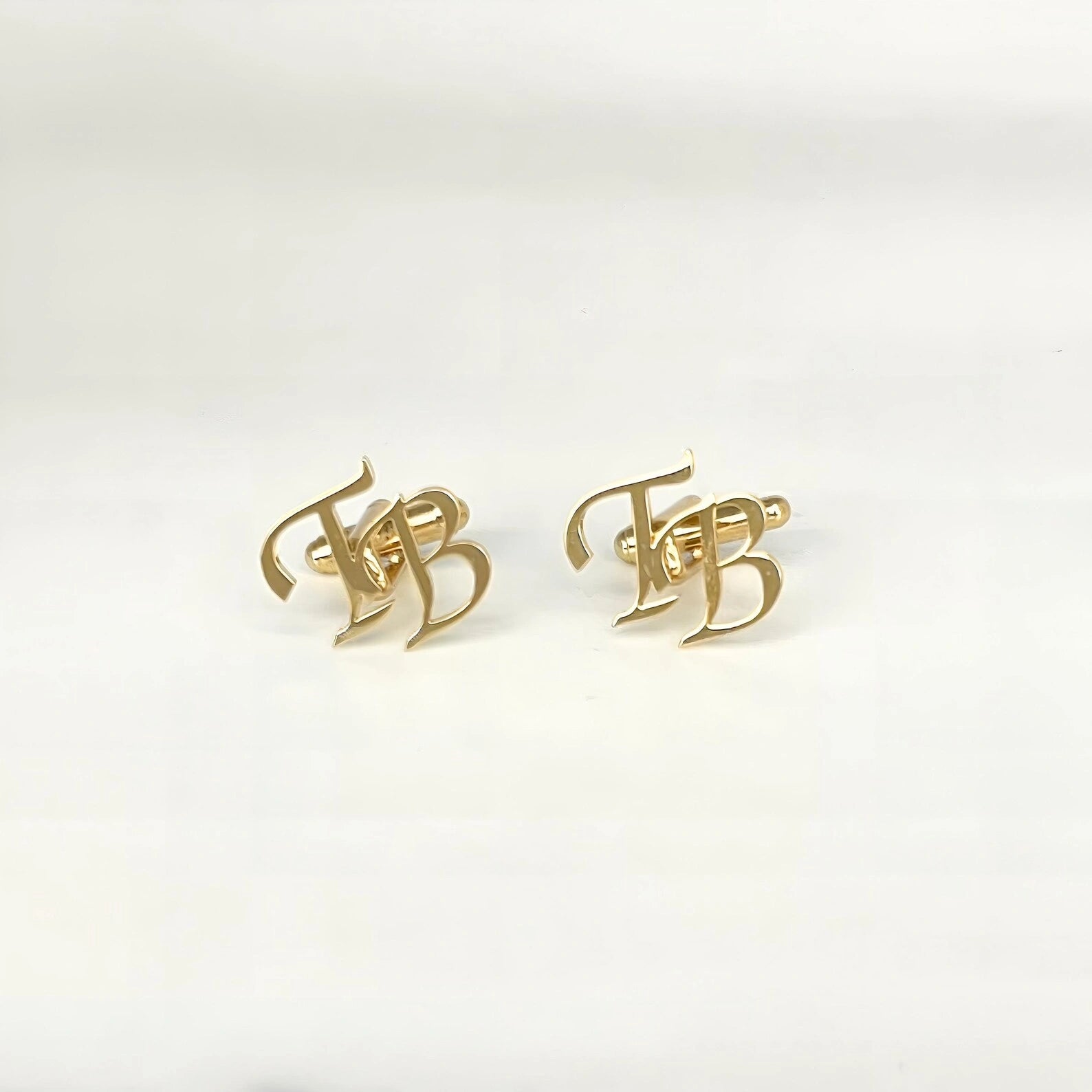 Personalized Initial Cufflinks for Men – Custom Monogram Letter Cufflinks Wedding Accessories for Groom