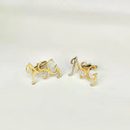 Personalized 3-Initial Monogram Cufflinks for Men – Custom Letter Cufflinks for Wedding & Groom Accessories