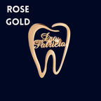 Personalized Tooth Name Brooch – Custom Dental Professional Lapel Pin