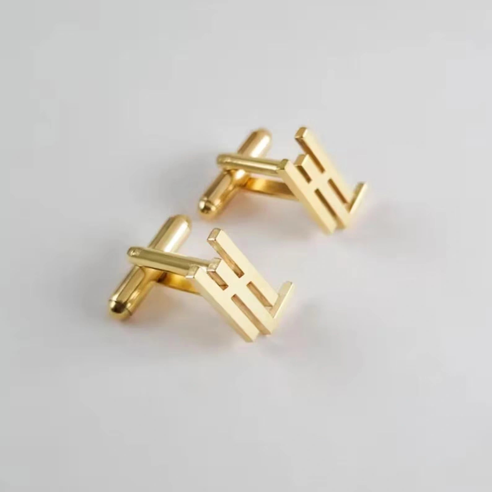 Personalized Initial Name Cufflinks for Men – Custom Handcrafted Monogram Jewelry for Grooms, Weddings & Formal Wear