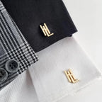 Personalized Initial Name Cufflinks for Men – Custom Handcrafted Monogram Jewelry for Grooms, Weddings & Formal Wear