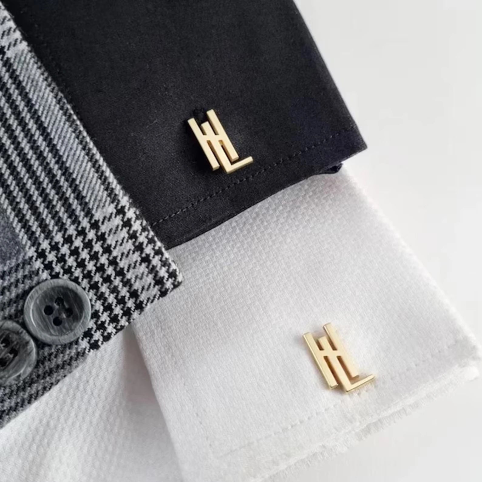 Personalized Initial Name Cufflinks for Men – Custom Handcrafted Monogram Jewelry for Grooms, Weddings & Formal Wear