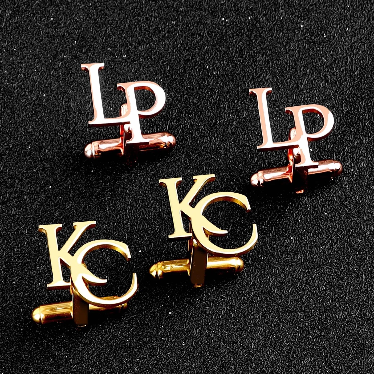 Custom Name & Initial Cufflinks – Personalized Handcrafted Monogram Jewelry for Men