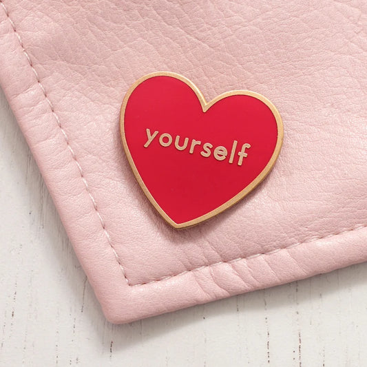 Moskai “Love Yourself” Enamel Pin – Inspirational Premium Lapel Badge
