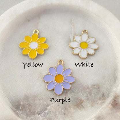 Moskai Daisy Pet Collar Charm – Flower ID Tag for Dogs, Cats & Puppies