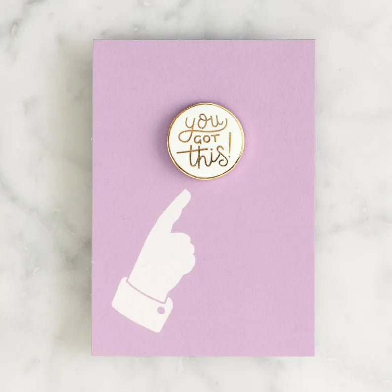 Moskai “You Got This” Hard Enamel Pin – Motivational Premium Lapel Badge