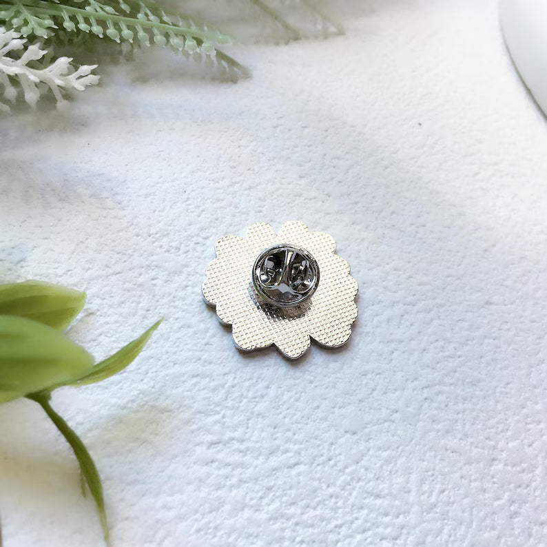 Moskai Flower Badge Pin – Premium Metal Designer Lapel Accessory