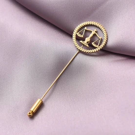 Scales of Justice Lapel Pin - Professional Lawyer & Advocate Symbol Brooch for Court, Suits & Blazers