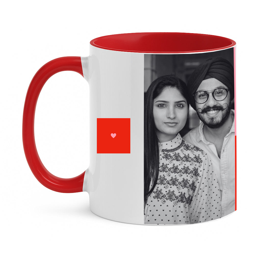 The Better Half Personalized Photo Mug for Couples Romantic Gift by Moskai