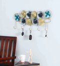 Moskai Iron Hand-Painted Multicolor Moire Key Holder
