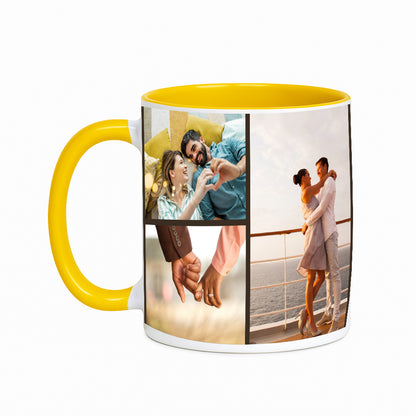 Anniversary Celebration Ceramic Mug for Couples Romantic Gift by Moskai