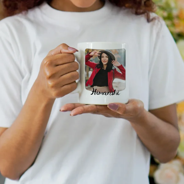 personalised coffee mug with name and photo