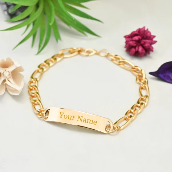 personalised chain bracelet for men