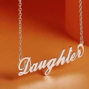 Silver Customised Name Necklace