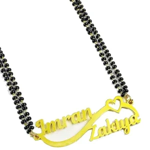 Customised Couple Name Mangalsutra with Chain