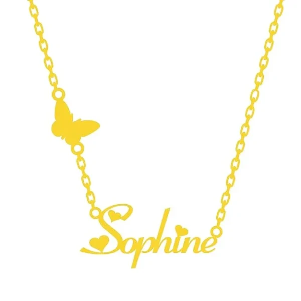 personlaised customised single name necklace for women girls