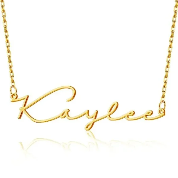 personalised single name necklace for women