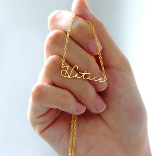 personalised name necklace for women