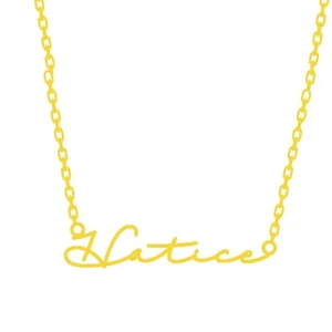 Personalized Name Signature Necklace with Chain