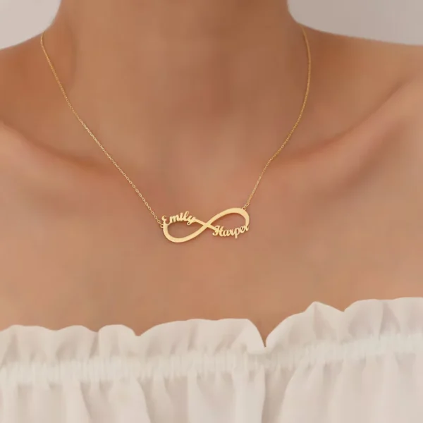 Customized Infinity Necklace With Name