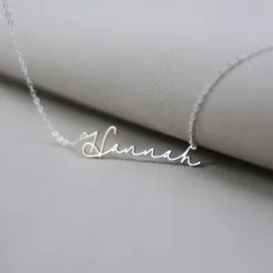 Customized Minimalist Silver Name Necklace