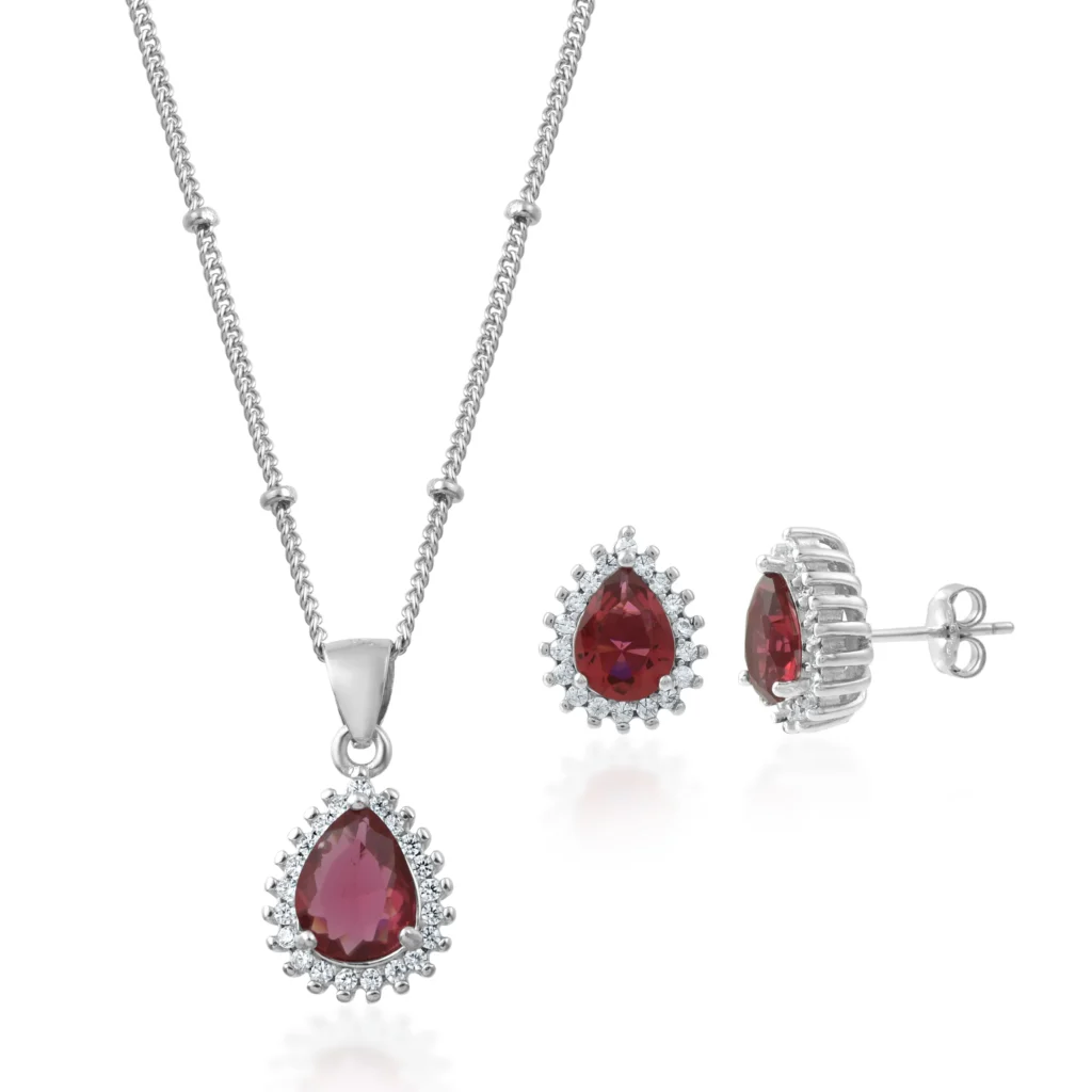 Silver Pendant Set For Women